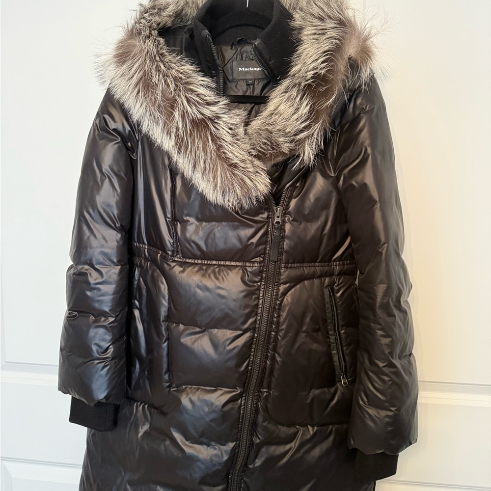 Mackage Montreal Down Puffer Coat with Fur Trim